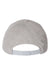 Yupoong Hats 6789M Mens Premium Curved Visor Snapback Hat Heather Grey Flat Back