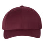 Yupoong Mens Premium Curved Visor Snapback Hat - Maroon - NEW