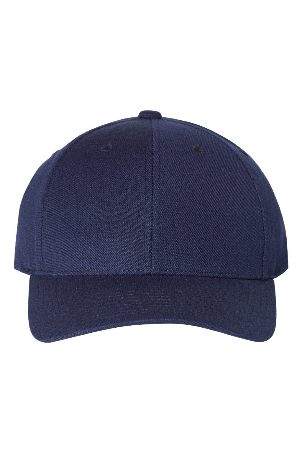 Yupoong Hats 6789M Mens Premium Curved Visor Snapback Hat Navy Blue Flat Front