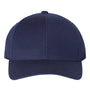 Yupoong Mens Premium Curved Visor Snapback Hat - Navy Blue - NEW