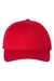 Yupoong Hats 6789M Mens Premium Curved Visor Snapback Hat Red Flat Front