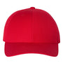 Yupoong Mens Premium Curved Visor Snapback Hat - Red - NEW
