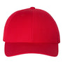 Yupoong Hats Mens Premium Curved Visor Snapback Hat - Red