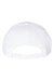 Yupoong Hats 6789M Mens Premium Curved Visor Snapback Hat White Flat Back