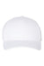 Yupoong Hats 6789M Mens Premium Curved Visor Snapback Hat White Flat Front