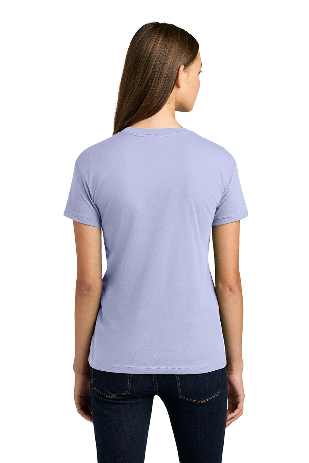 Next Level NL3910/3910NL Womens Relaxed Short Sleeve Crewneck T-Shirt Lavender Purple Model Back