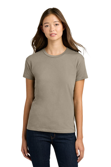 Next Level NL3910/3910NL Womens Relaxed Short Sleeve Crewneck T-Shirt Tan Model Front