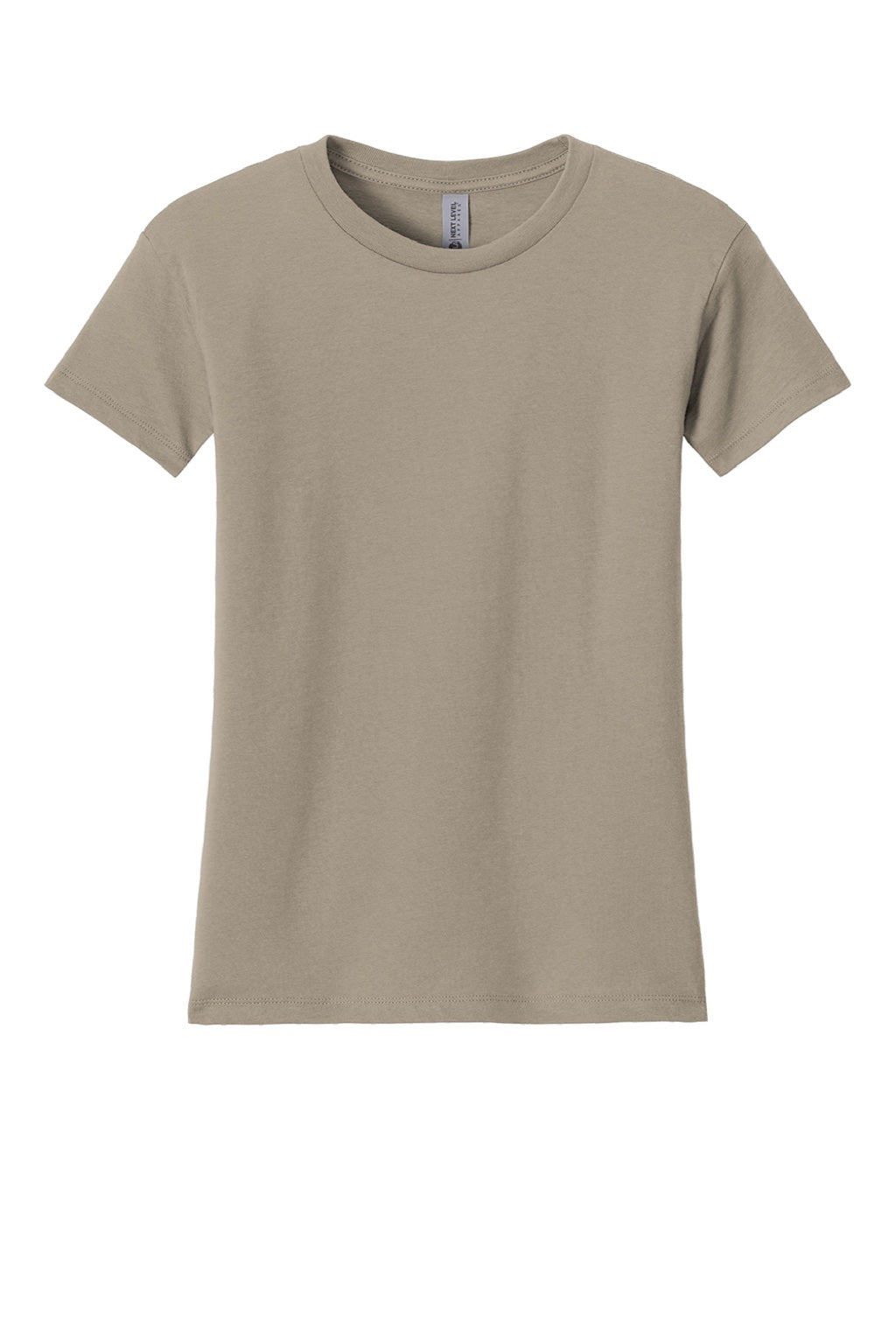 Next Level NL3910/3910NL Womens Relaxed Short Sleeve Crewneck T-Shirt Tan Flat Front