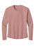 Next Level NL3911/3911 Womens Relaxed Long Sleeve Crewneck T-Shirt Desert Pink Flat Front