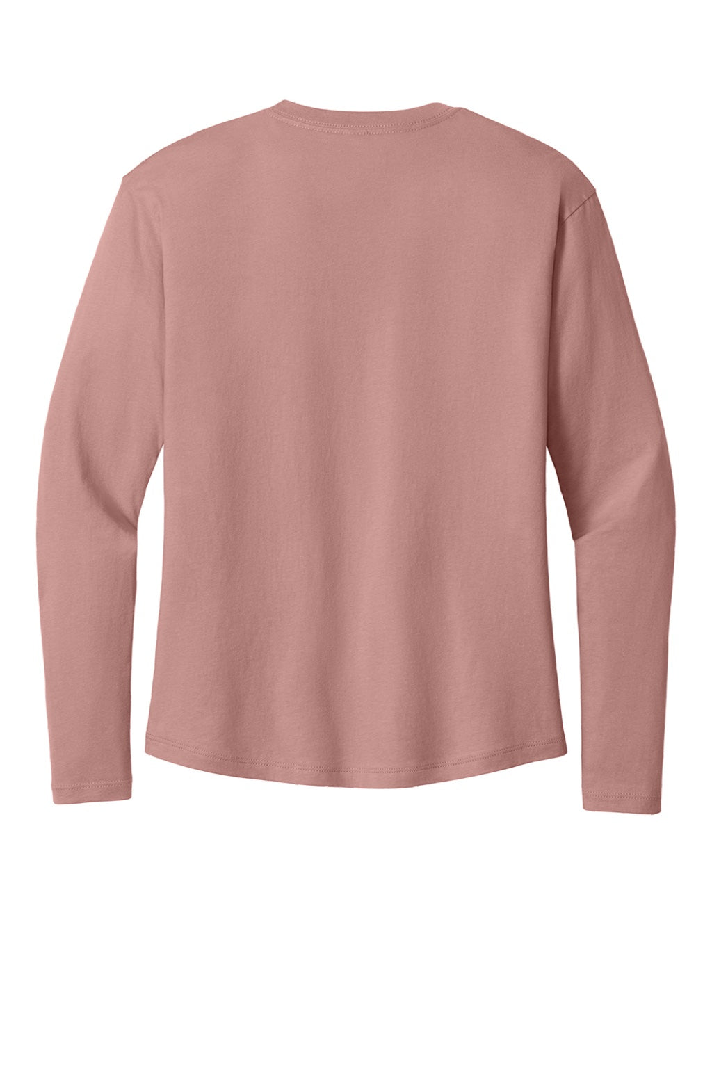 Next Level NL3911/3911 Womens Relaxed Long Sleeve Crewneck T-Shirt Desert Pink Flat Back