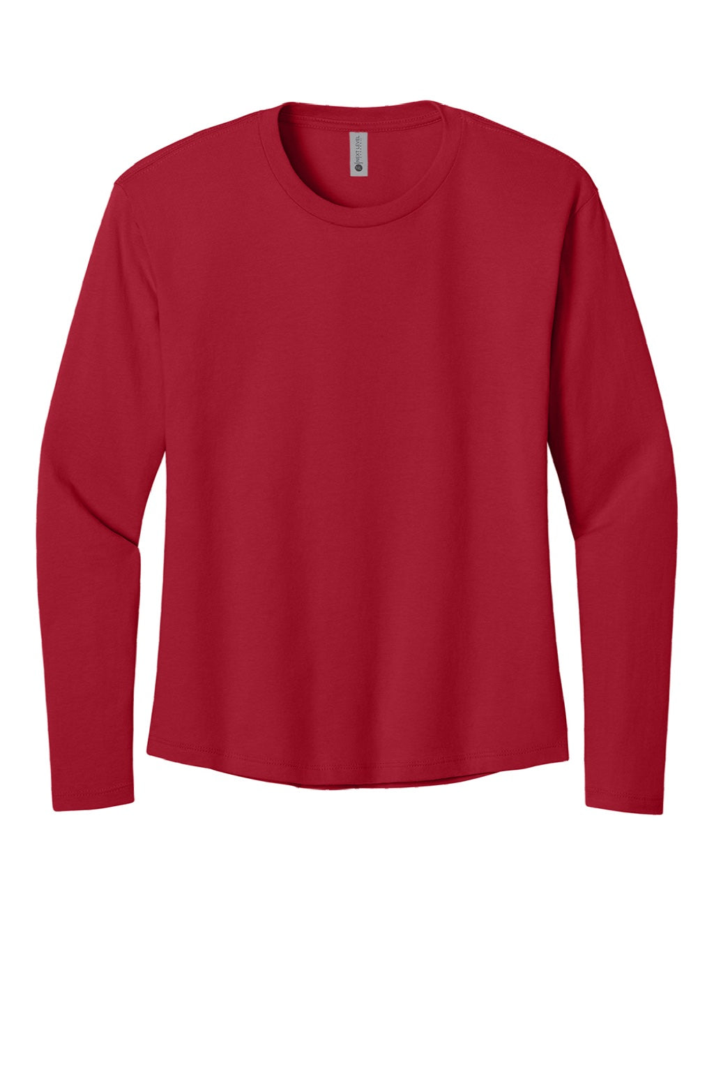 Next Level NL3911/3911 Womens Relaxed Long Sleeve Crewneck T-Shirt Red Flat Front