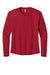 Next Level NL3911/3911 Womens Relaxed Long Sleeve Crewneck T-Shirt Red Flat Front