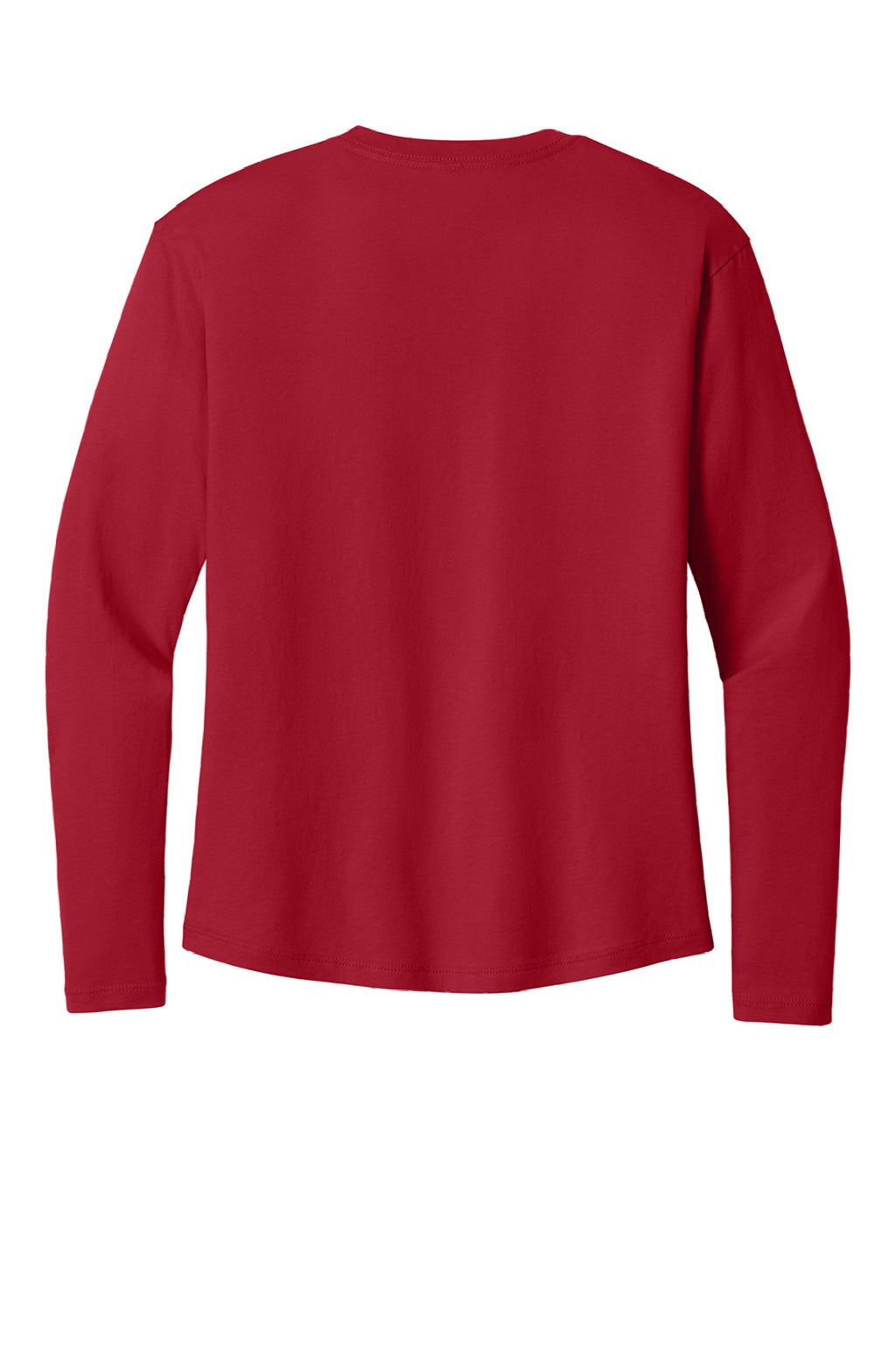 Next Level NL3911/3911 Womens Relaxed Long Sleeve Crewneck T-Shirt Red Flat Back