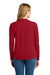 Next Level NL3911/3911 Womens Relaxed Long Sleeve Crewneck T-Shirt Red Model Back