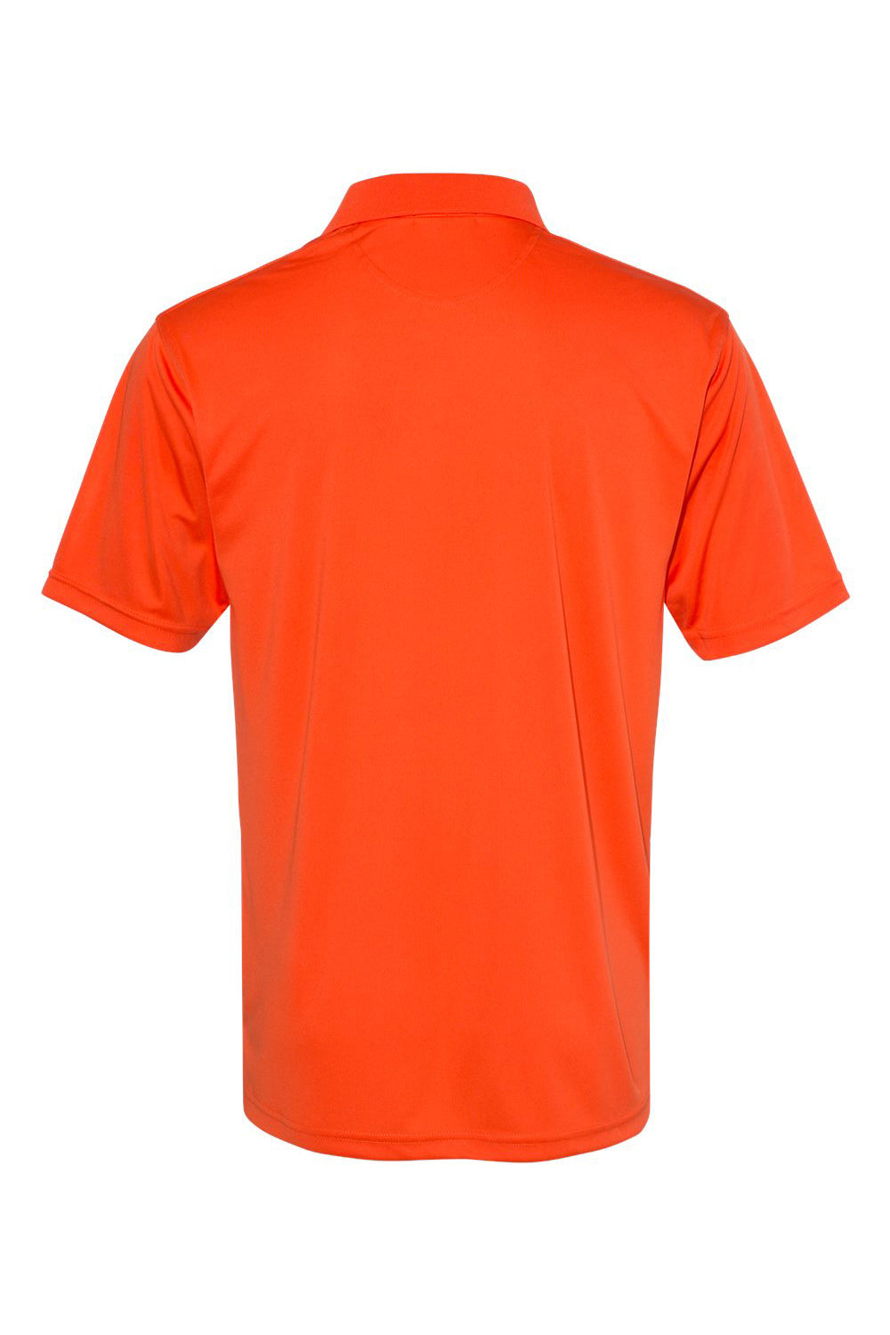 Sierra Pacific 0100 Mens Moisture Wicking Short Sleeve Polo Shirt Orange Flat Back