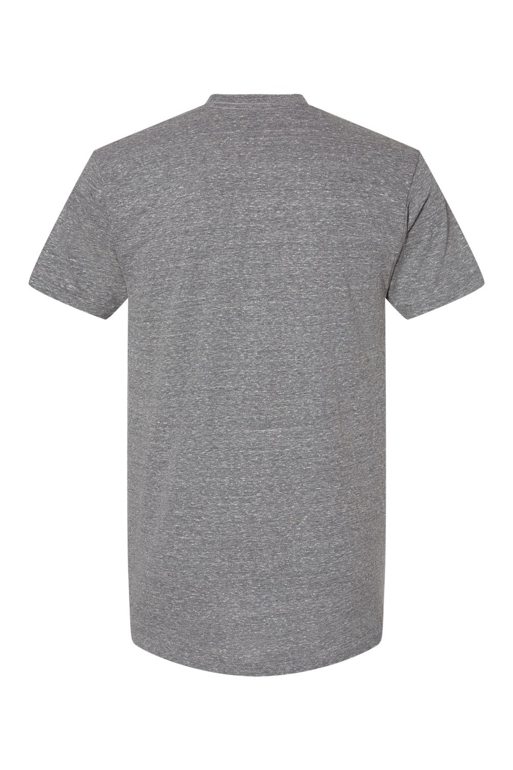 Bayside 5710 Mens USA Made Short Sleeve Crewneck T-Shirt Athletic Grey Flat Back