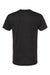Bayside 5710 Mens USA Made Short Sleeve Crewneck T-Shirt Black Flat Back