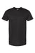 Bayside 5710 Mens USA Made Short Sleeve Crewneck T-Shirt Black Flat Front