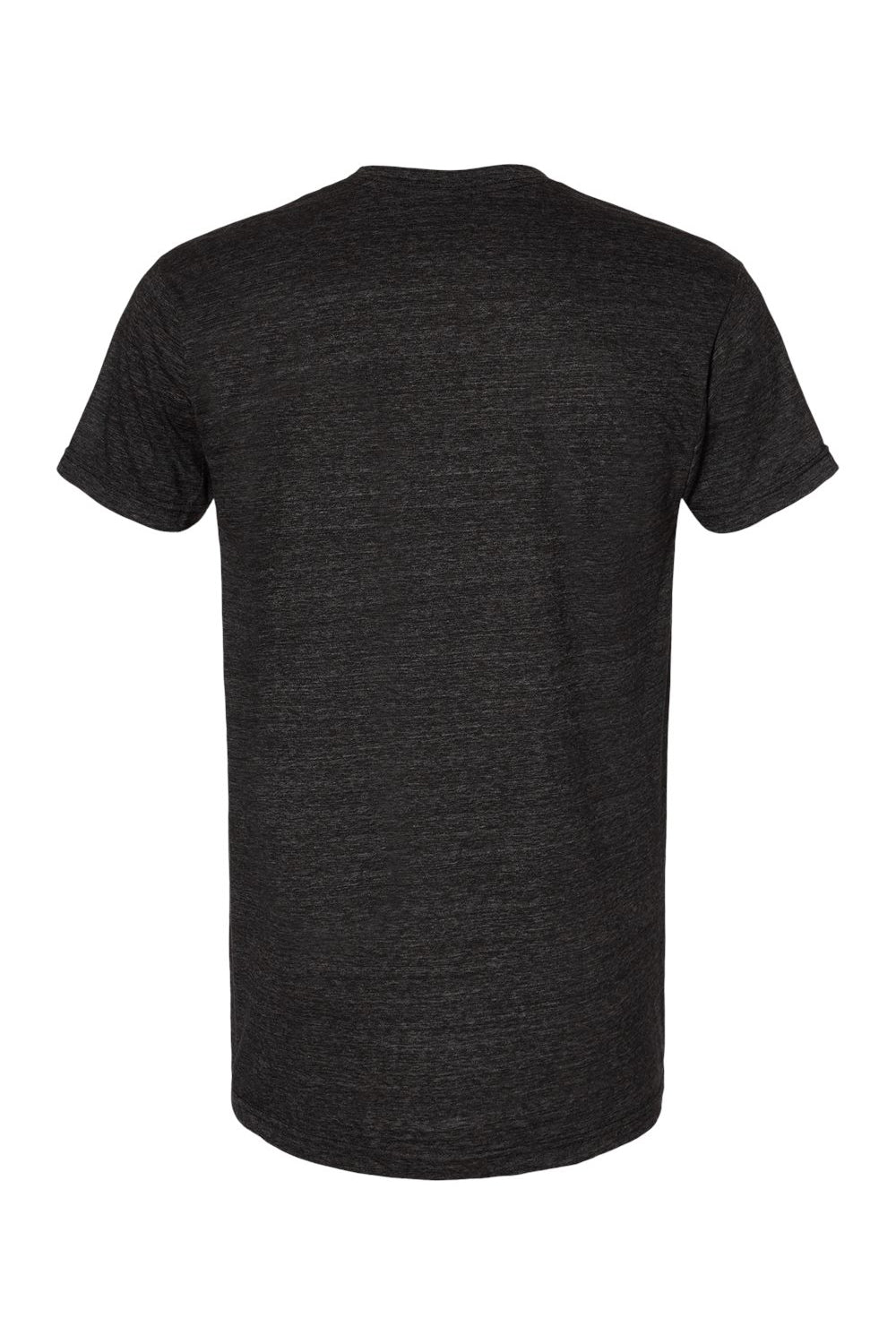 Bayside 5710 Mens USA Made Short Sleeve Crewneck T-Shirt Charcoal Grey Flat Back
