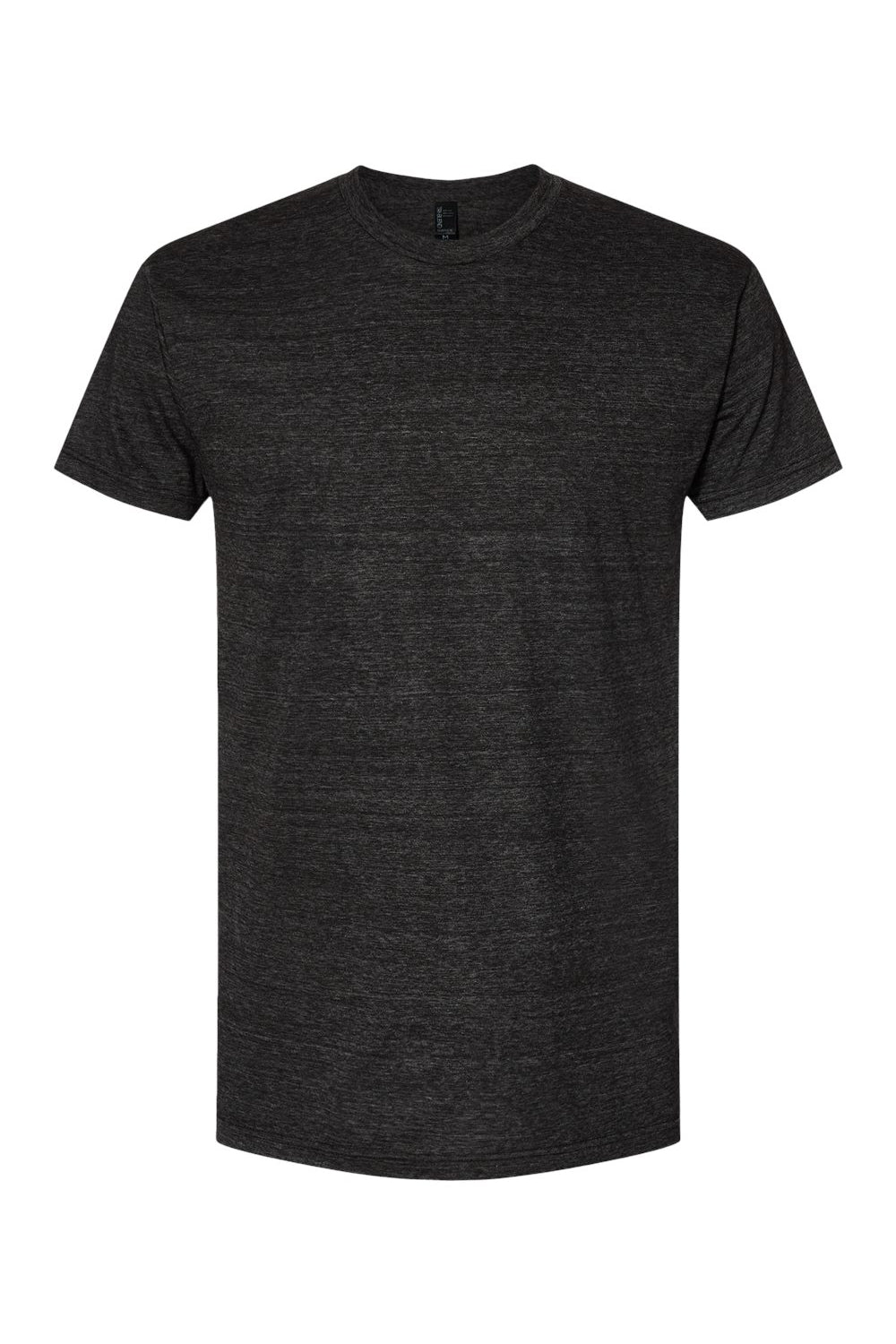 Bayside 5710 Mens USA Made Short Sleeve Crewneck T-Shirt Charcoal Grey Flat Front