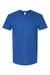 Bayside 5710 Mens USA Made Short Sleeve Crewneck T-Shirt Royal Blue Flat Front