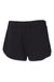 Boxercraft R65 Womens Relay Athletic Shorts Black/White Flat Back