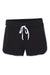 Boxercraft R65 Womens Relay Athletic Shorts Black/White Flat Front