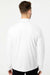 Adidas A280 Mens UPF 50+ 1/4 Zip Sweatshirt White/Carbon Grey Model Back