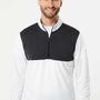 Adidas Mens UPF 50+ 1/4 Zip Sweatshirt - White/Carbon Grey - NEW