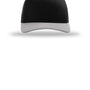 Richardson Hats Mens Snapback Trucker Hat - Black/Black/Light Grey