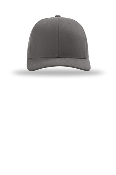 Richardson Hats 112 Mens Snapback Trucker Hat Charcoal Grey Flat Front
