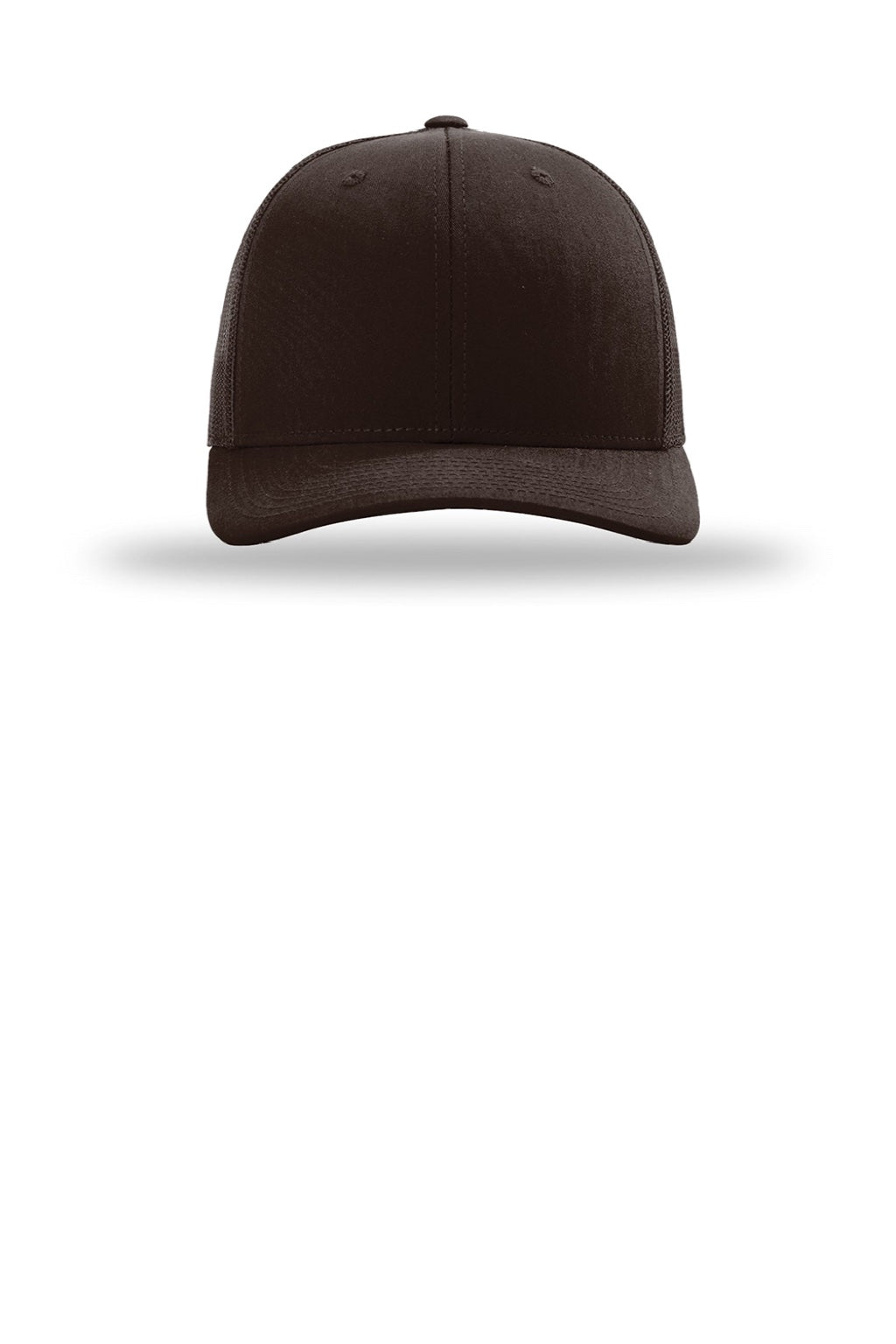 Richardson Hats 112 Mens Snapback Trucker Hat Coffee Brown Flat Front