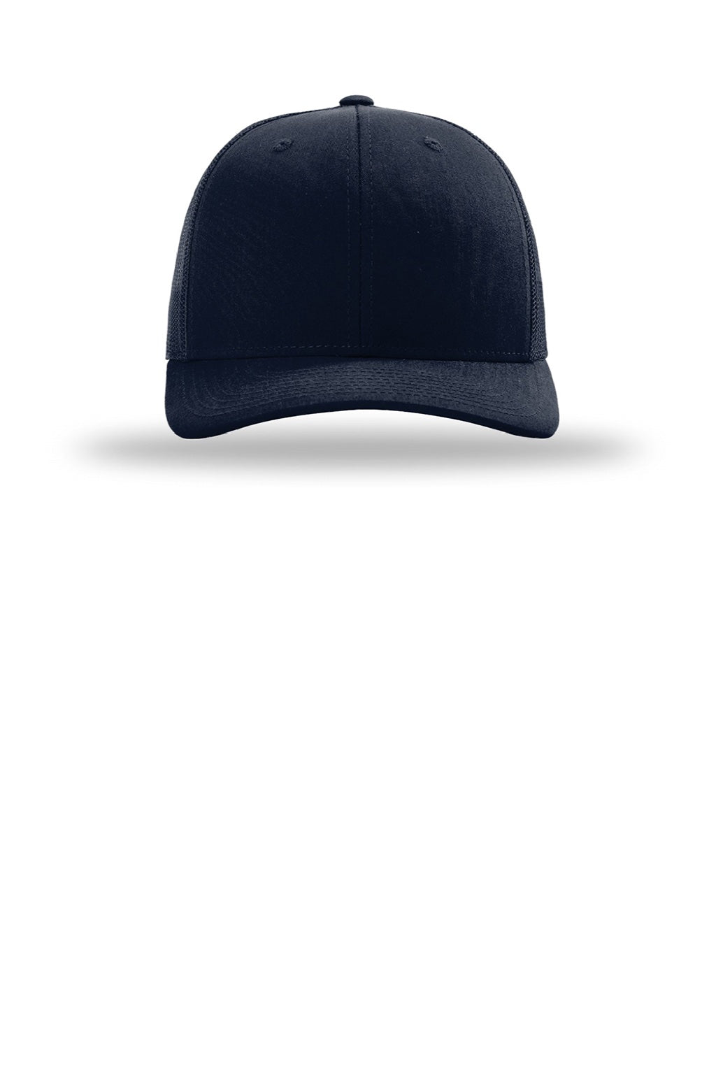 Richardson Hats 112PL Mens 112+ R-Flex Adjustable Trucker Hat Navy Blue Flat Front