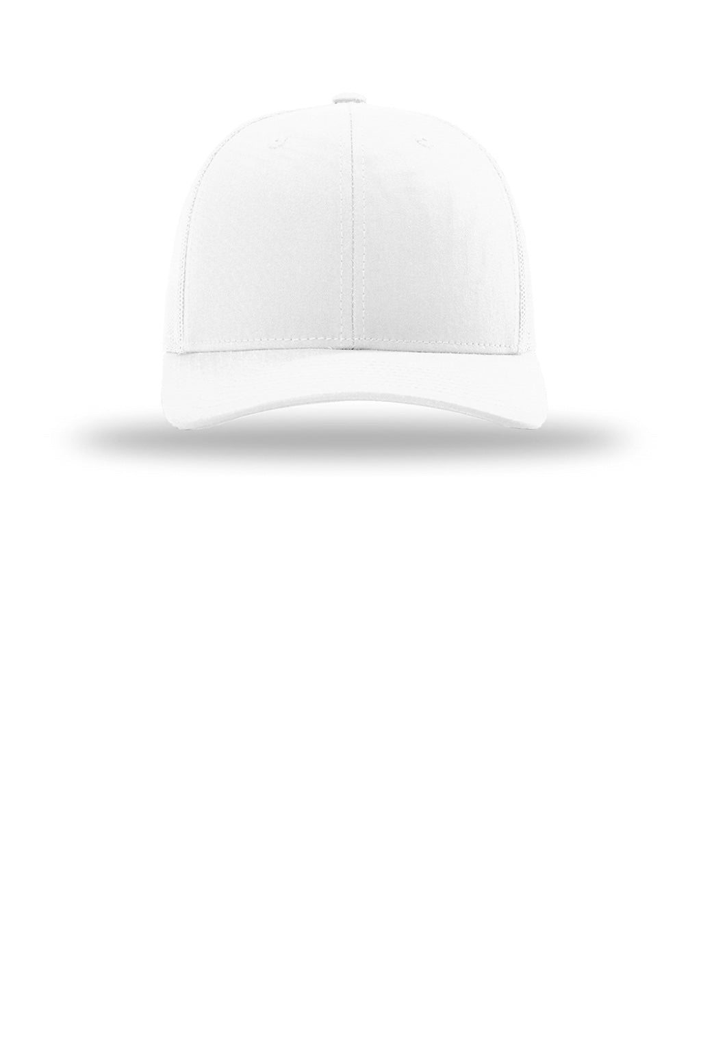 Richardson Hats 112PL Mens 112+ R-Flex Adjustable Trucker Hat White Flat Front