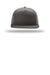 Richardson Hats 168 Mens 7 Panel Snapback Trucker Hat Charcoal Grey Flat Front