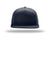 Richardson Hats 168 Mens 7 Panel Snapback Trucker Hat Navy Blue Flat Front