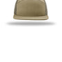 Richardson Hats Mens 7 Panel Snapback Trucker Hat - Pale Khaki/Brown