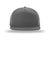 Richardson Hats 169 Mens Cannon Moisture Wicking Snapback Hat Charcoal Grey Flat Front