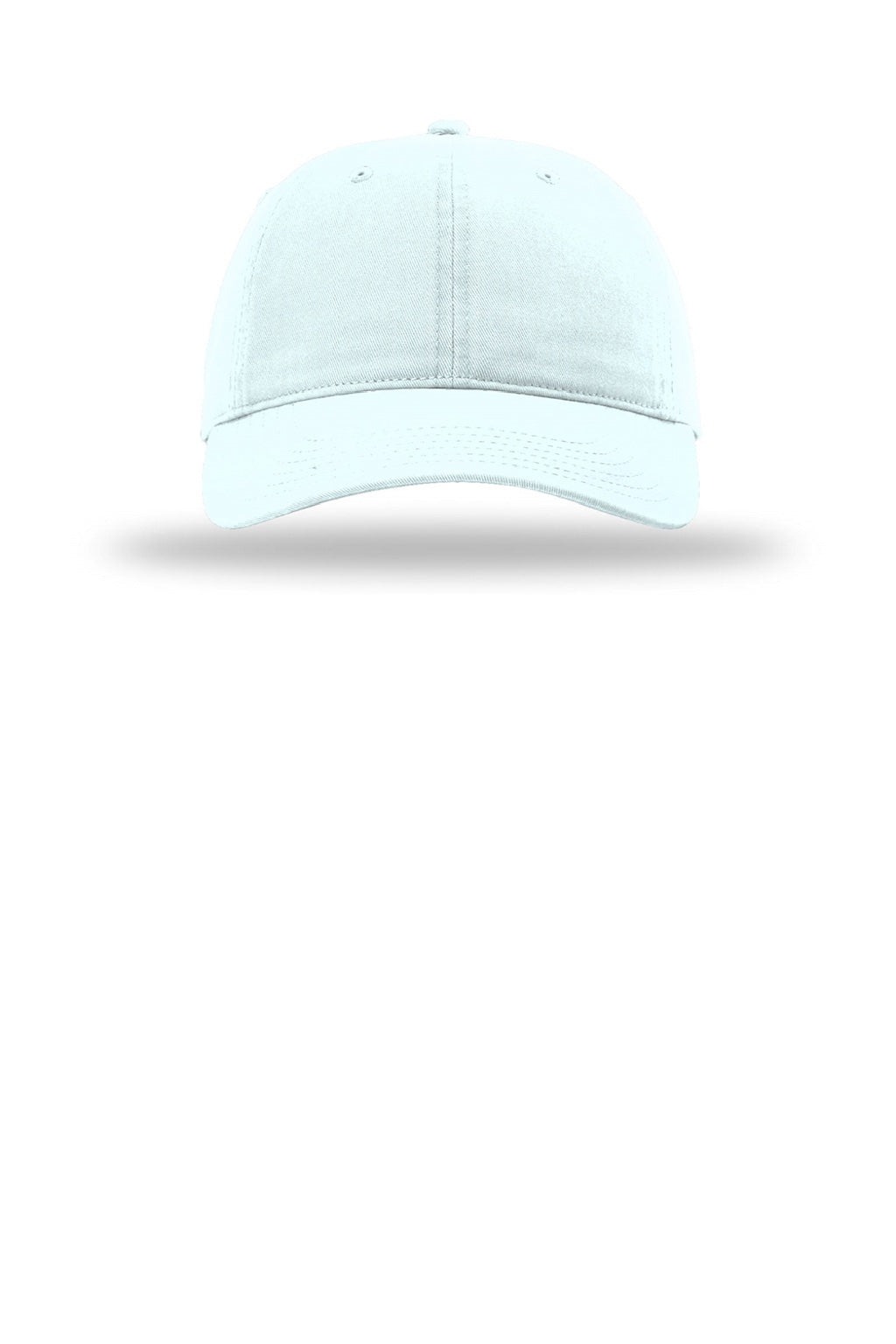 Richardson Hats 326 Mens Peach Twill Adjustable Dad Hat Powder Blue Flat Front