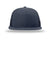 Richardson Hats 511 Mens Wool Blend Flat Bill Snapback Trucker Hat Navy Blue Flat Front