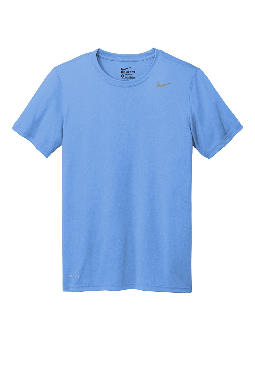 Nike 727982 Mens Legend Dri-Fit Moisture Wicking Short Sleeve Crewneck T-Shirt Valor Blue Flat Front