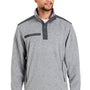 Dri Duck Mens Ranger Melange UPF 50+ Fleece Sweatshirt - Platinum Grey - NEW