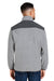 Dri Duck 7353 Mens Ranger Melange Fleece Sweatshirt Platinum Grey Model Back
