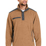 Dri Duck Mens Ranger Melange UPF 50+ Fleece Sweatshirt - Saddle Brown - NEW