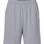 Russell Athletic Mens Classic Jersey Shorts w/ Pockets - Oxford Grey - NEW