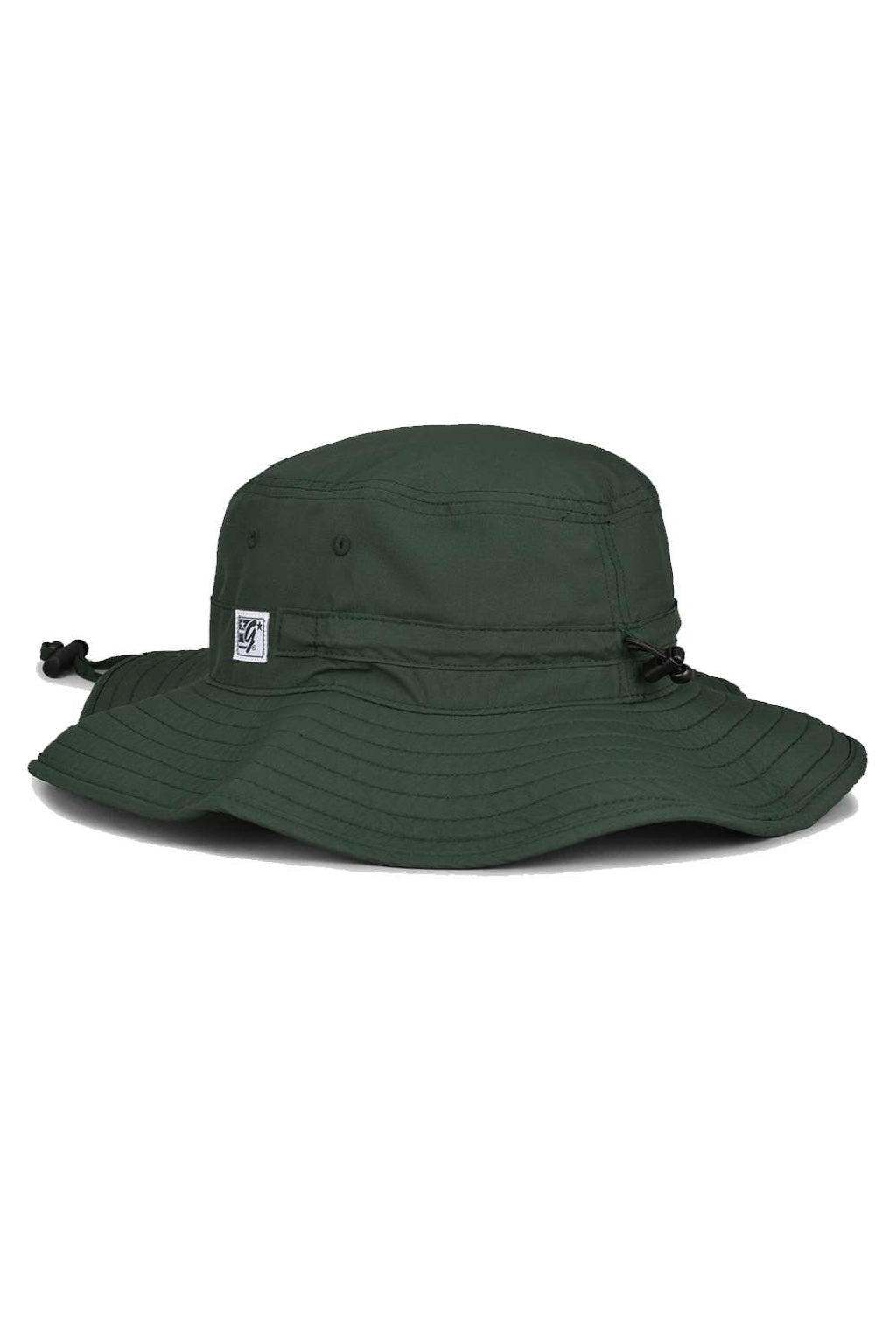 The Game Hats GB400 Mens Ultralight UPF 30+ Boonie Hat Dark Green Flat Back