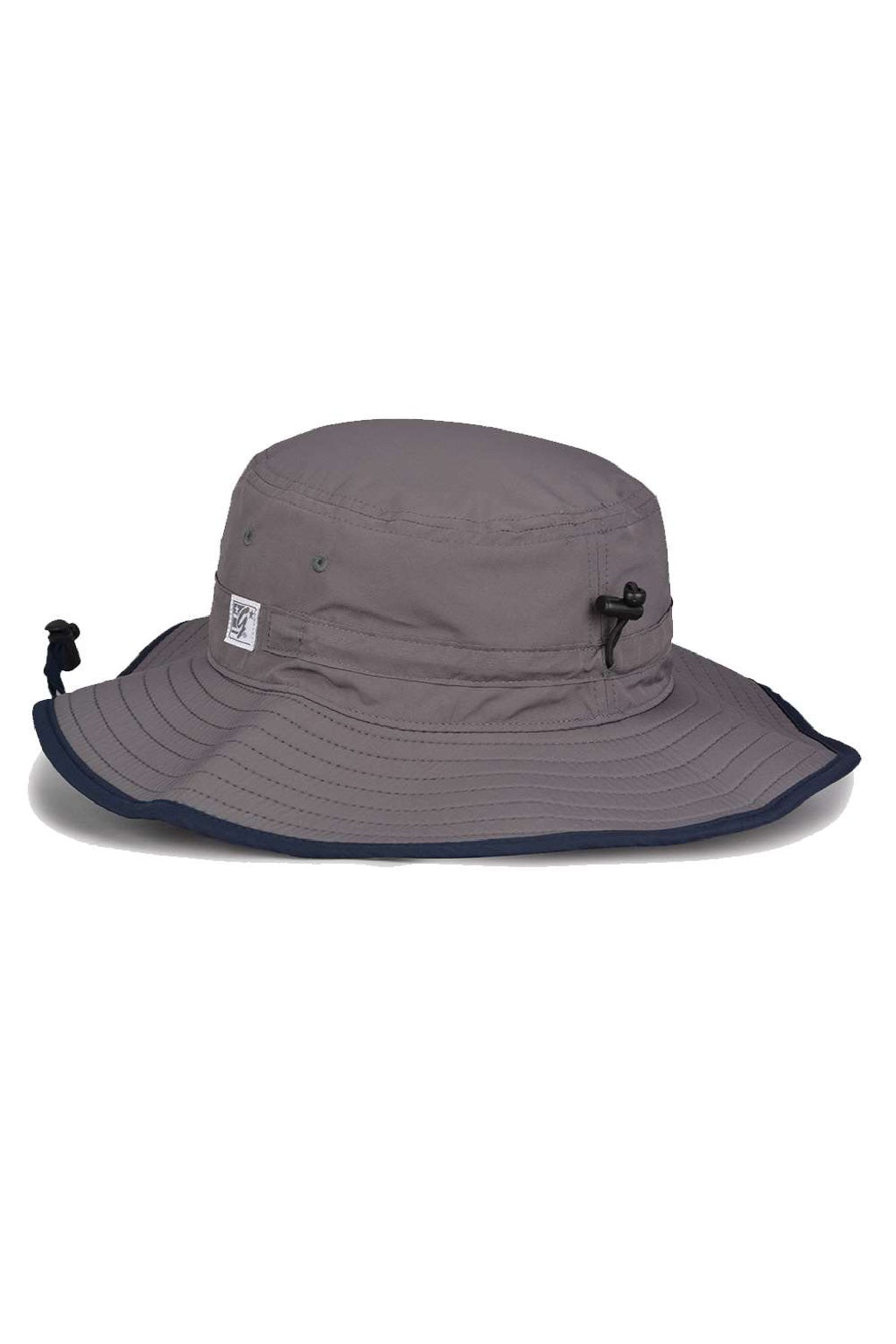 The Game Hats GB400 Mens Ultralight UPF 30+ Boonie Hat Dark Grey/Navy Blue Flat Back