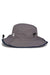 The Game Hats GB400 Mens Ultralight UPF 30+ Boonie Hat Dark Grey/Navy Blue Flat Back