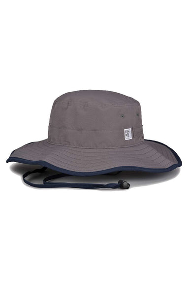 The Game Hats GB400 Mens Ultralight UPF 30+ Boonie Hat Dark Grey/Navy Blue Flat Front