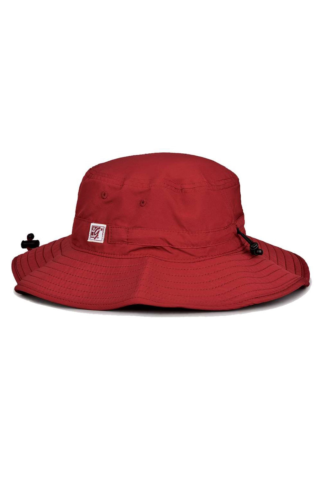 The Game Hats GB400 Mens Ultralight UPF 30+ Boonie Hat Cardinal Red Flat Back